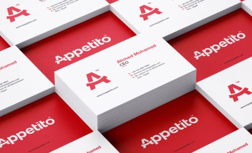 平面設計 appetito 埃及每日新鮮烘焙移動應用程序品牌形象設計